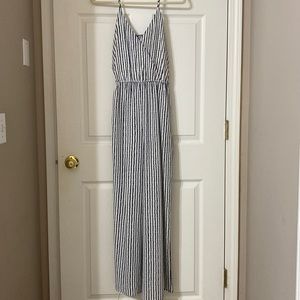 NWT navy & white jumpsuit